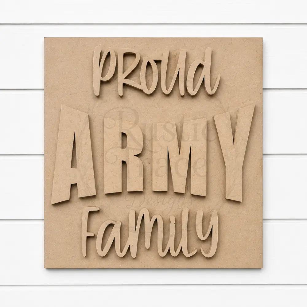 Military 4.25’’ wood blanks - Army