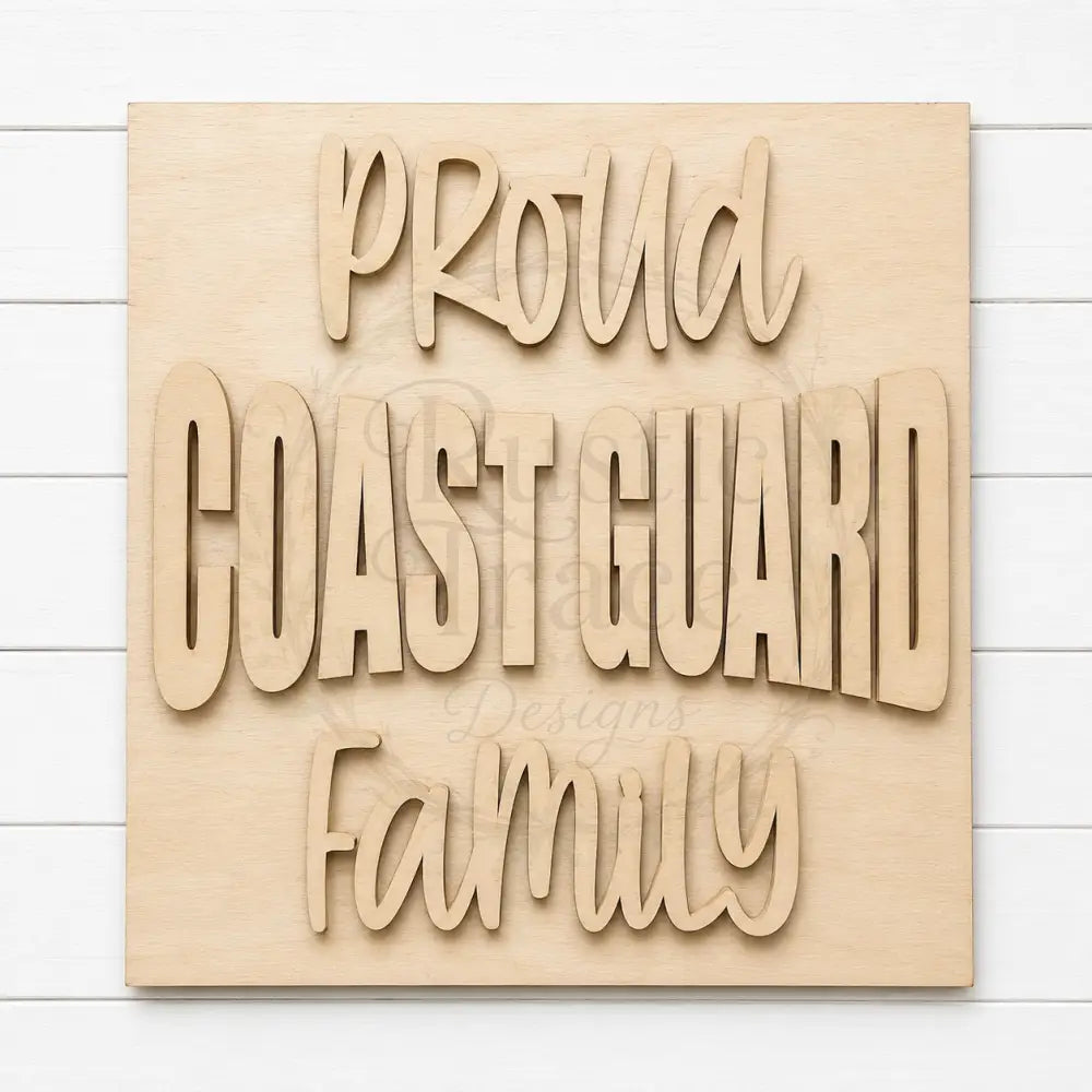 Military 4.25’’ wood blanks - Coast Guard
