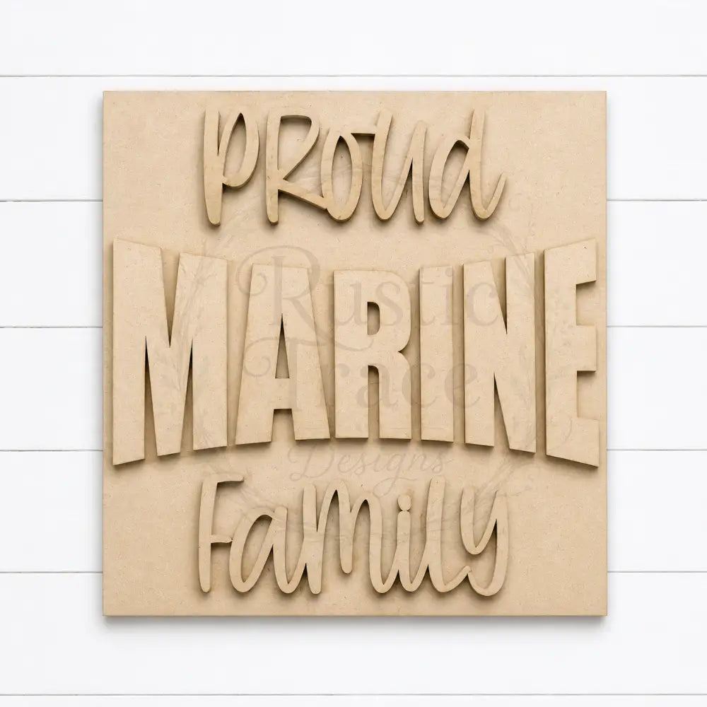 Military 4.25’’ wood blanks - Marines