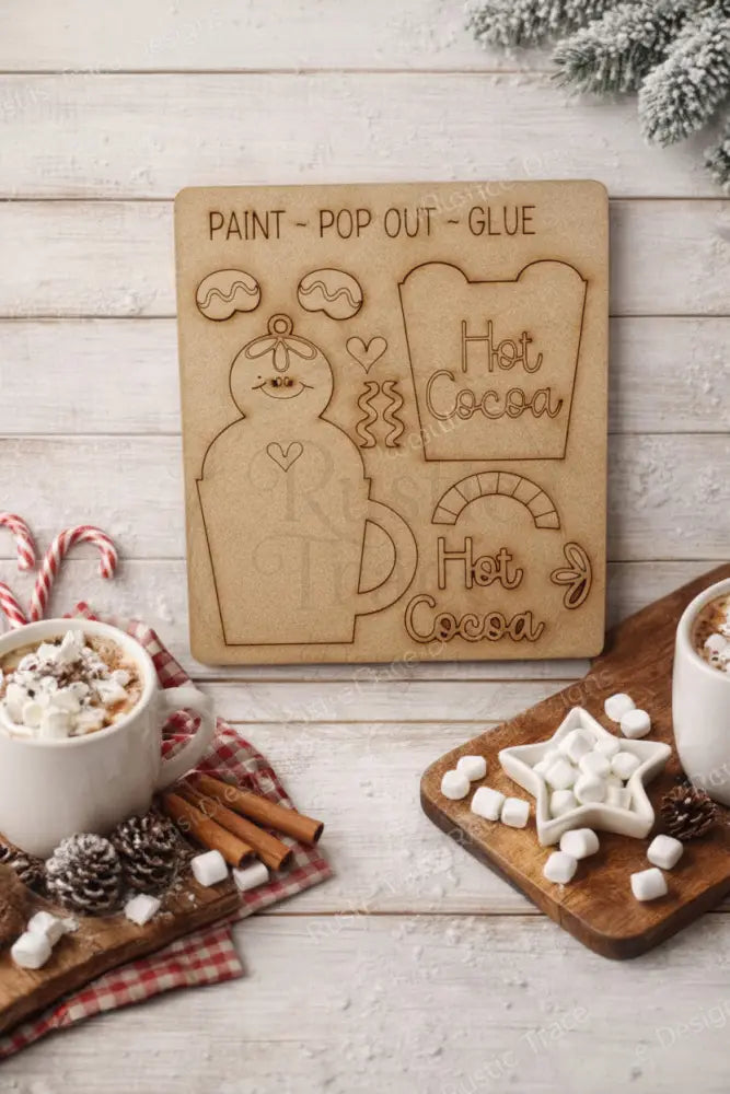 Pop Out -Cocoa Gingerbread Man