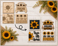 Sunflower 4.25’’ square wooden blanks signs